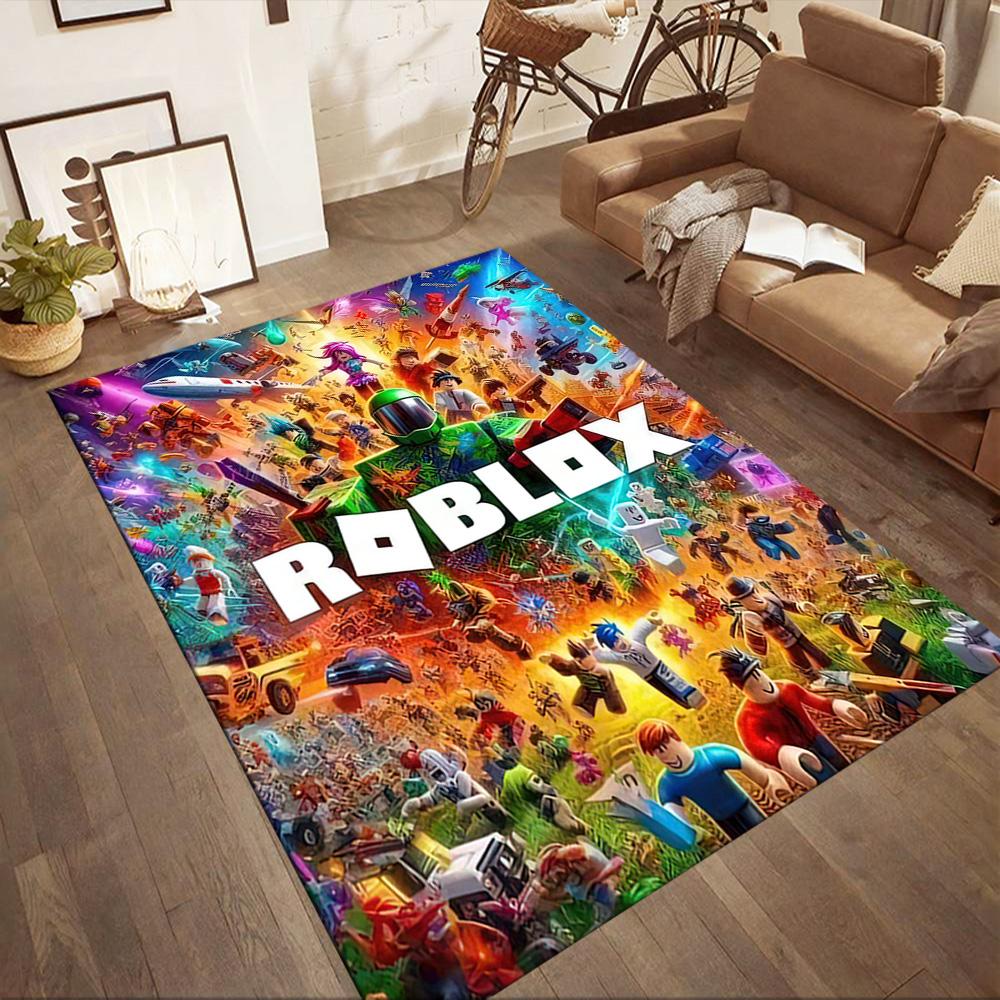 Roblox Virtual Arena Adventure Square Rugs Are a Great Choice for Living Rooms, Bedrooms, Home Décor, and As Gifts.