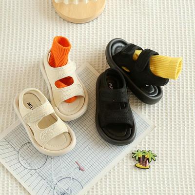 Sandalias de Malla Antideslizante para Niños Verano 2025: Zapatos de Playa de Suela Blanda con Velcro para Niños y Niñas