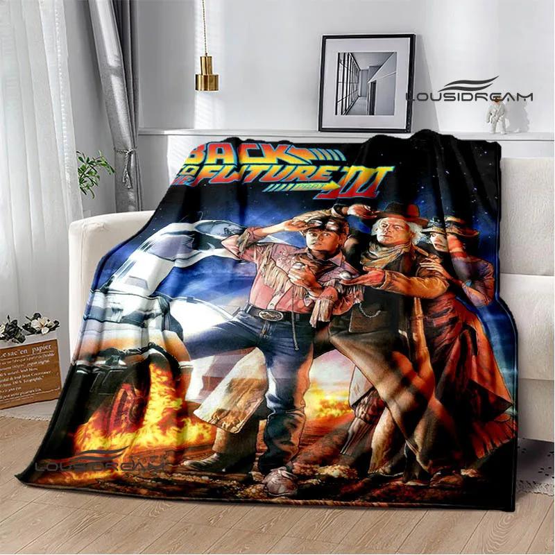 Movie Back To The Future blankets picnic blanket Warm Flannel blankets Soft and comfortable blanket bed linings Birthday Gift