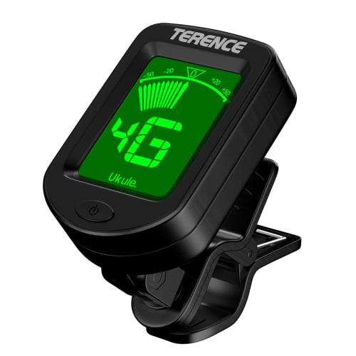 

TERENCE Guitar Tuner, Clip-on Tuner, High-Precision, Color Display, Dual-Color Backlight, Compact, No Damage to Your Instrument, Perfect for Individua