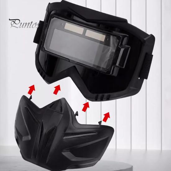 Welding Protective Helmet Auto Darkening Large Viewing Screen True Color Lightweight Arc Weld Hood Electric Soldering Glasses Durable