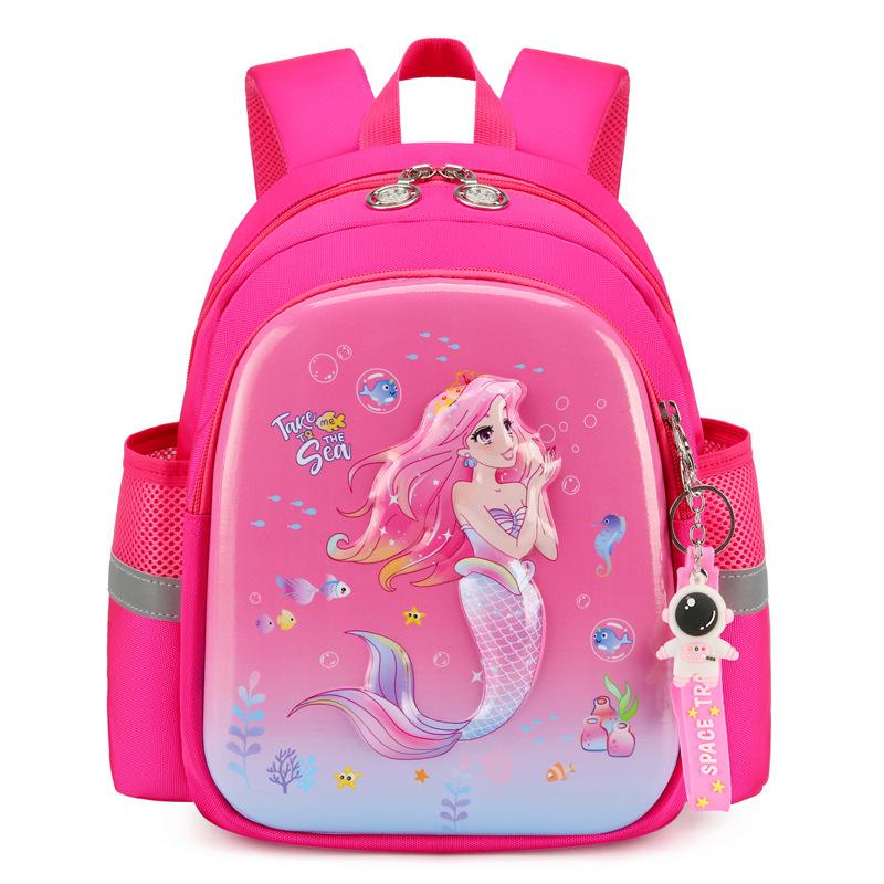 Kindergarten Primary School Students Schoolbag Cartoon Cute Anti-Lost Children Backpack Cute Rabbit Children S Bag