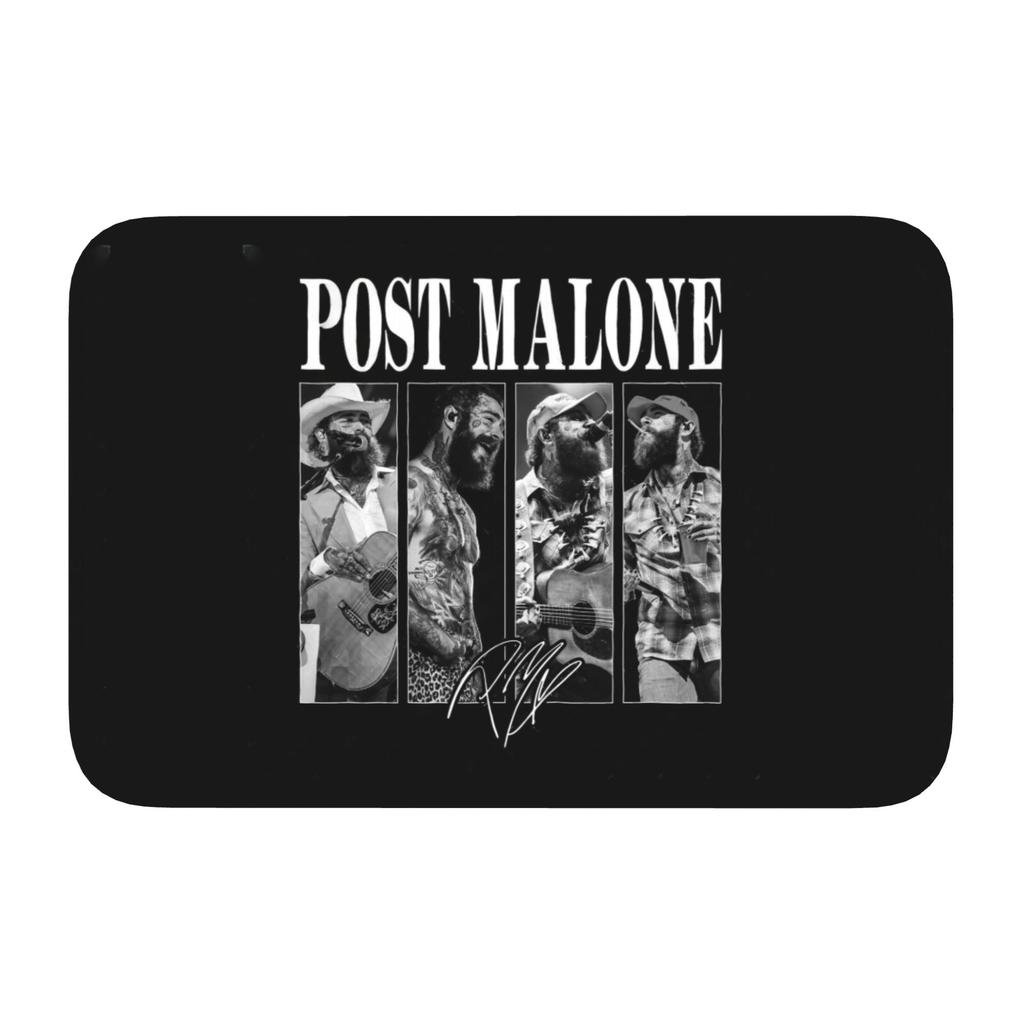 Custom Posts Malones American Popular Rapper Front Door Floor Entrance Mat Indoor Bath Kitchen Doormat Garage Carpet Rug