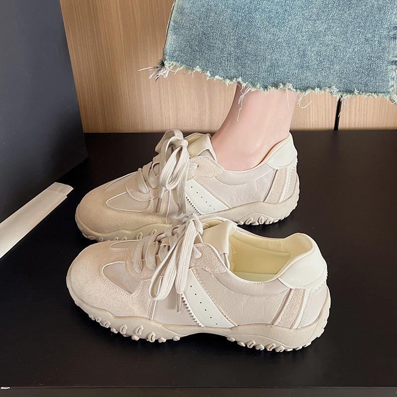 2025 autumn new platform casual sports women's shoes retro versatile trend design fashion Forrest Gump shoes German training shoes