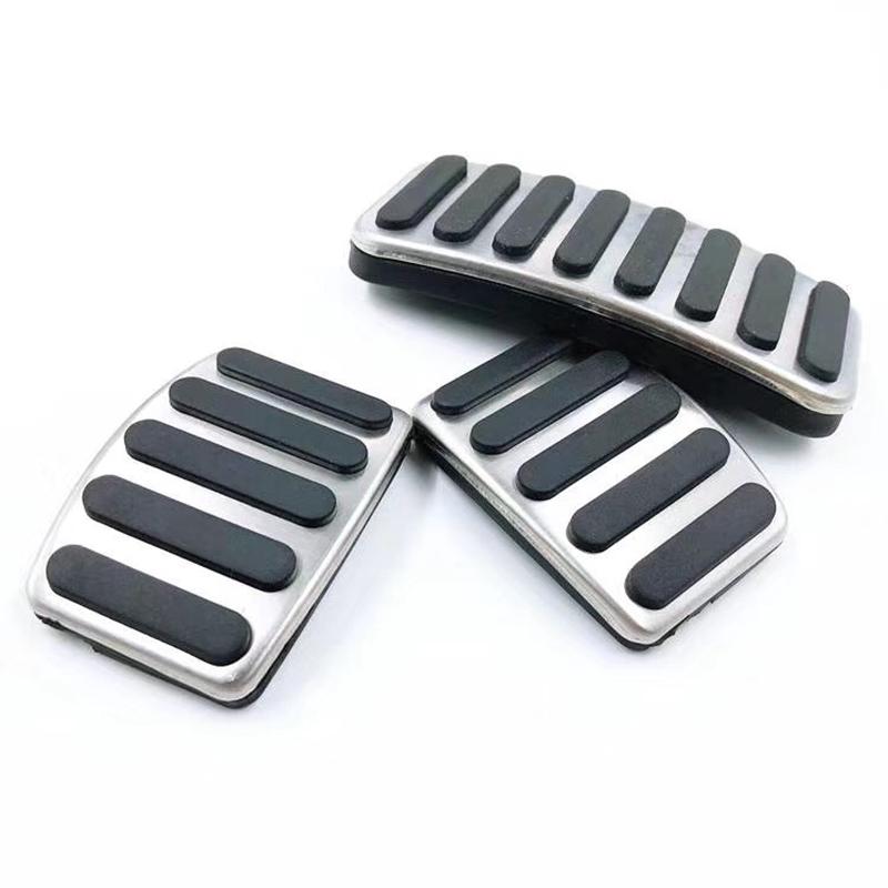 Edelstahl Auto Gaspedal Öl Bremspedal Kupplungspedal Abdeckung für Suzuki Vitara SX4 S-Cross Scross 2015 2016 2017 2018