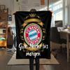 1PC FC Bayern Munchen Patterned Flannel Blanket Suitable For All Seasons for Home Decor Warmth and Comfort Gifts Holiday Present