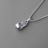 Hip-Hop Stainless Steel Jewelry, Men'S Fitness Necklace, Fashion Gloves, Titanium Steel Pendant.