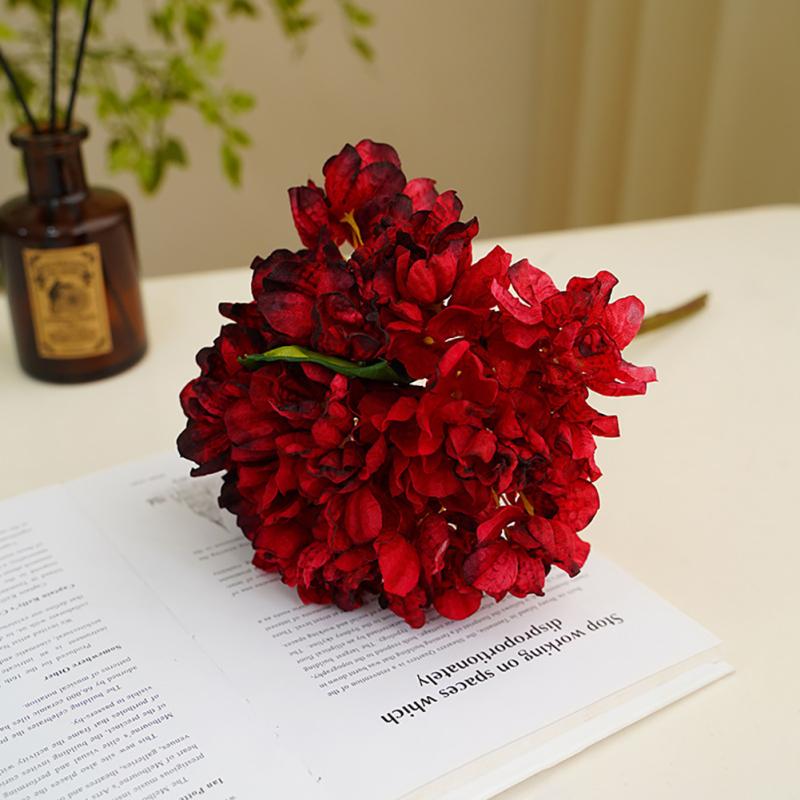 Artificial Hydrangea Bouquet Simulation Silk Flowers For Home Wedding Office Party Garden Cafe