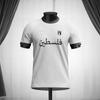 Mode Palästina Flagge Fußball T-Shirts Trend Sommer Kurzarm Nationalemblem 3D-gedruckte Sport-T-Shirts Lose Atmungsaktive Oberteile