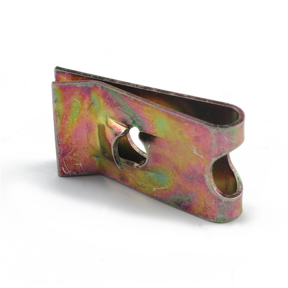 75X Motorcycle Car Universal Speed Fastener Screw U-Clips Spire Captive Nut Clip