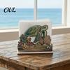 Charming Napkin Holder for Gatherings Rustic Wooden Holder, Octopus/Bird/Goose/Turtle/Black Bear/Elephant Pattern, Compact Tissue Easy To Assemble