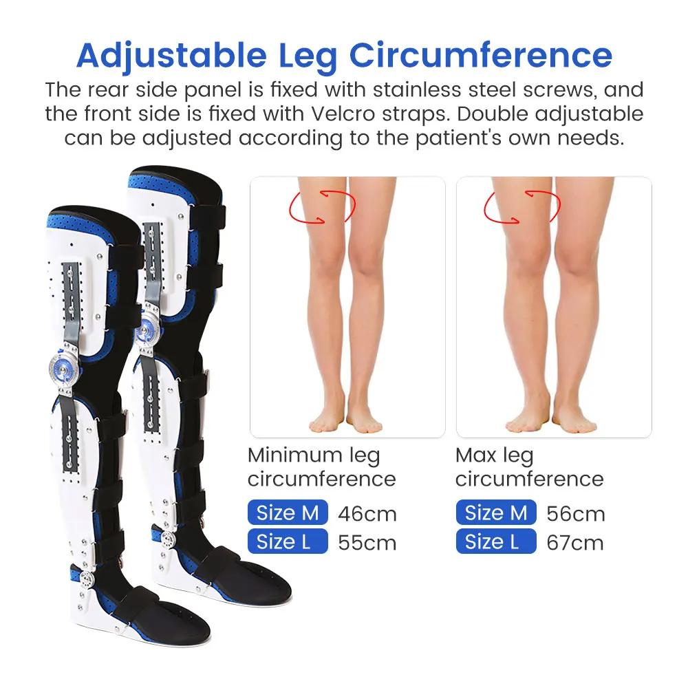 Adjustable Knee Ankle Foot Orthosis Support Lower Limbs Brace Fracture Protector Leg Joint Support Ligament Rehabilitation Care