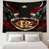 1PC Flumi-nense Crest Wings Printed Tapestry Room Decoration Wall Hanging for Living Room Bedroom, dormitory, Birthday and Christmas gifts