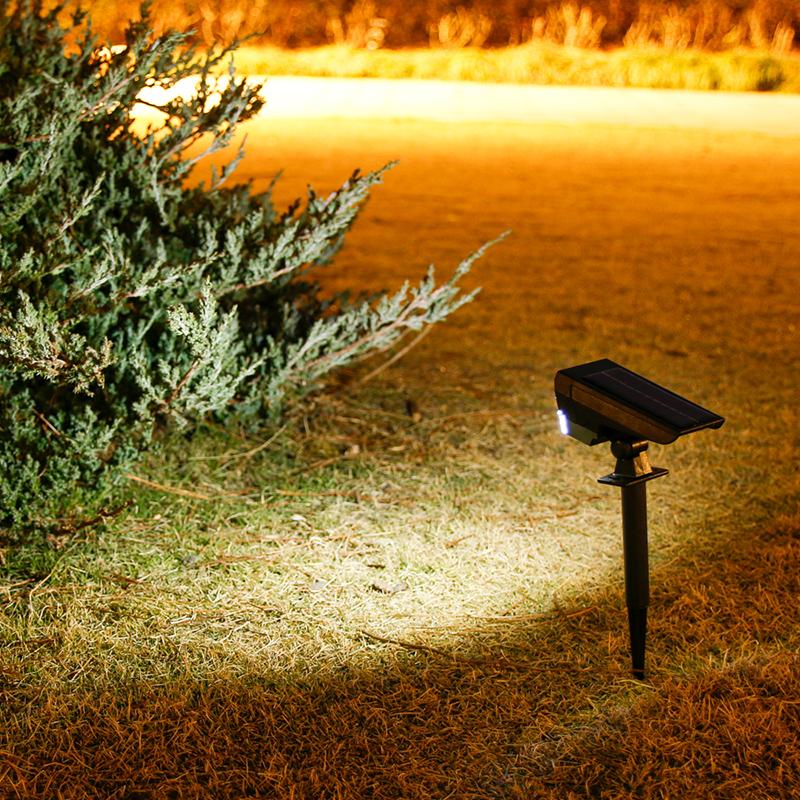 10 LEDs Solar Spotlight Outdoor, 180° Adjustable Waterproof & Anti - Aging Ground/Wall Mount, for Garden Yard Landscape Lighting