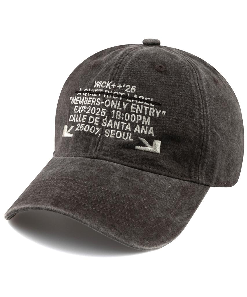 Wig 25007 Seoul Stone Washed Ball Cap