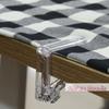 10pcs Plastic Tablecloth Clips Transparent Non-slip Securing Holder Decorative Leaf Tablecloth Clamp Holder Table Cover Clamps