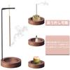 Spill-Proof Incense Holder, Hanging Incense Holder for Buddhist Altars, Stylish Wooden Base with Removable Incense Burner Stand, Perfect for Home, Liv
