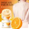 Orange Vitamin C Body Scrub Deep Cleansing Brightening Moisturizing Anti Wrinkle Exfoliating Cream Arm Leg Back Scrub Body Lotion Skin Care