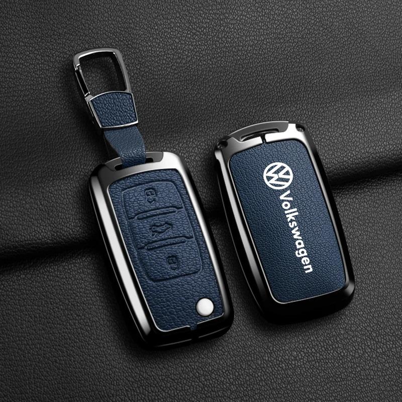 Car Zinc Alloy Key Case Cover Shell For Volkswagen VW Polo Golf Passat Tiguan Beetle T5 Up Eos Langyi Sagitar Jetta Weiling BoraPC2