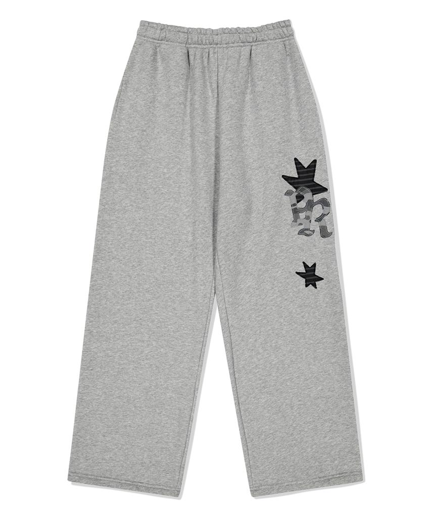 MAHAGRID Pray Applique Sweat Pant Gray(Mg2Ffmpa05A)