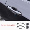 Car Style Outer Door Bowl Frame Handle Cover Auto Part Protector Decoration Accessories Exterior Sticker For Ford Mustang 2024 +