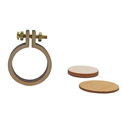 DIY Runde Mini Holz Kreuzstich Stickerei Hoop Ring Rahmen Maschine fixiert