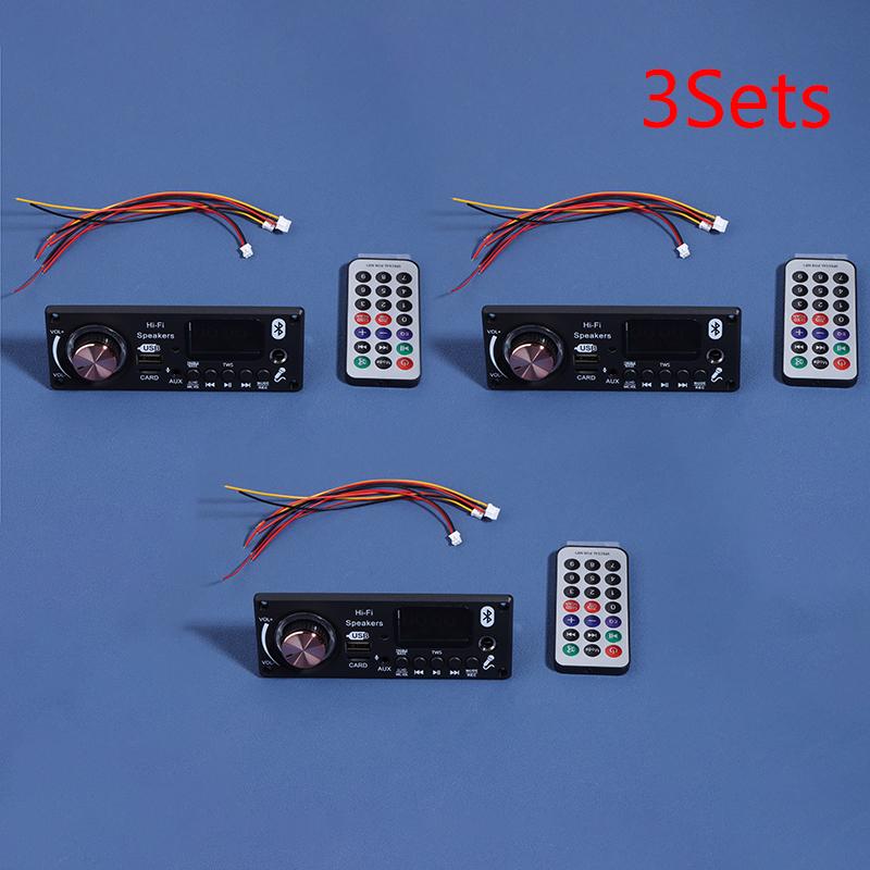 DC 12V MP3 BT Dekodierplatine Auto-Audio MP3-Dekoder BT 5.3 Ohne Verstärker USB TF UKW-Radio Modul Farbdisplay MP3-Player