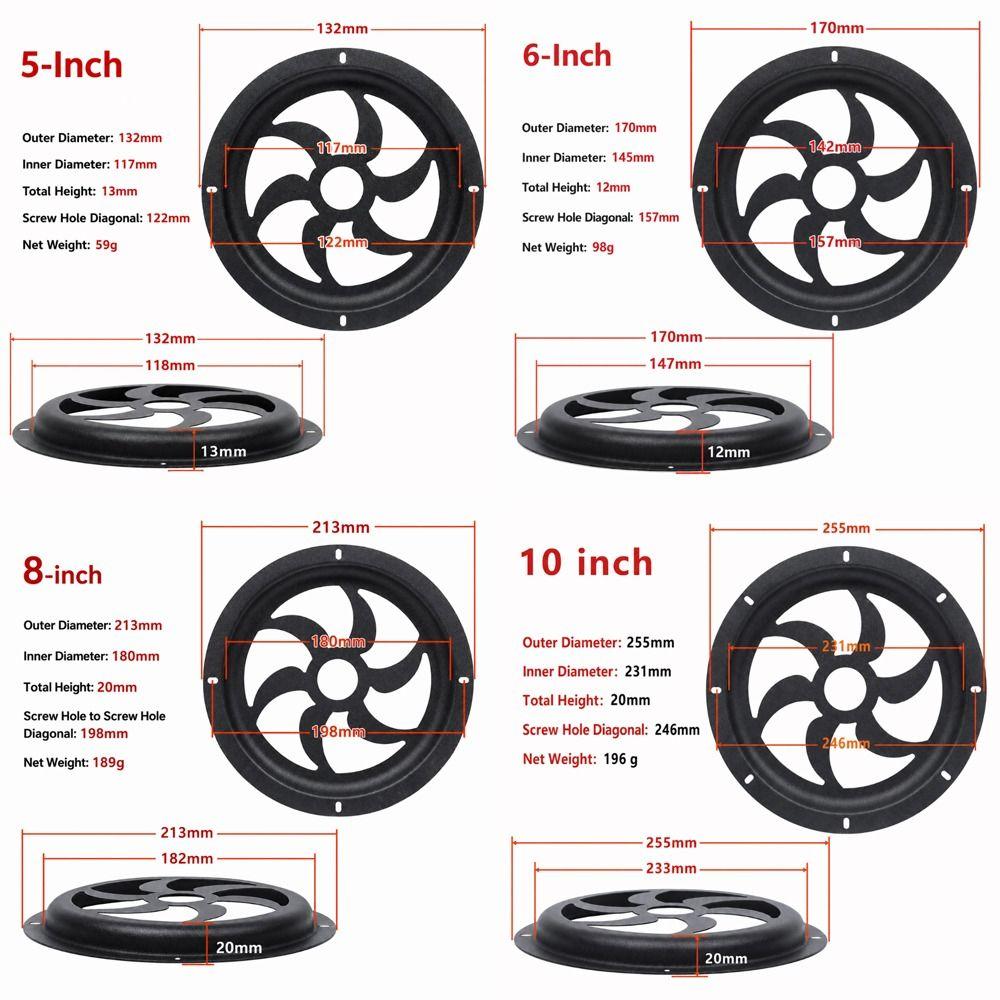 Metal Speaker Mesh Cover With Screws Subwoofer Grill Protector New Speaker Grill Guard