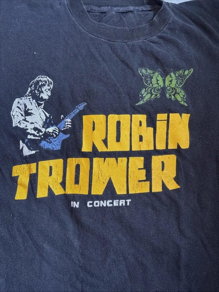 ROBIN TROWER In CONCERT Butterfly 100% Cotton Adult T-Shirt All Size TU018 Unisex T-Shirt XL
