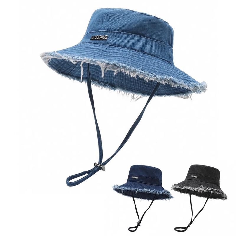 Xuelunduo Jeans Fransenrand Eimerhut