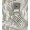Autumn and Winter Women's Winter Thickened Boneless Striped Patchwork Warm Mid-calf Socks Women's Socks Pile Socks