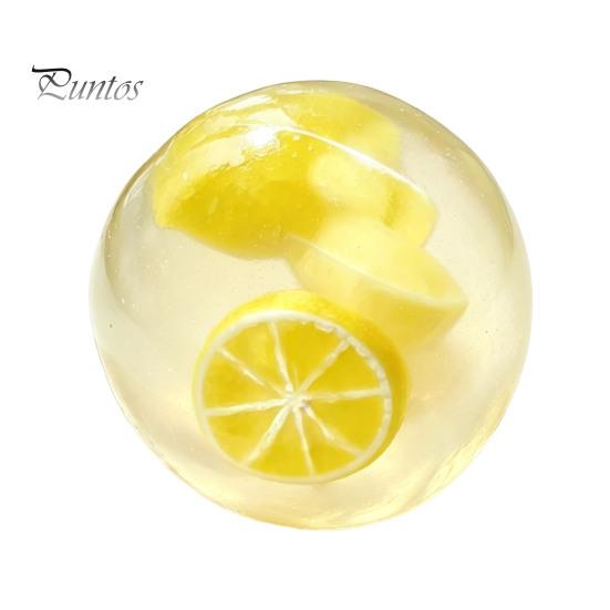 Office Desk Toys Shapeable Pearlescent Ball Fidget Toy, Anxiety Relief Clear Squeeze Fake Fruit Stress Inside Toy for Kids Adults