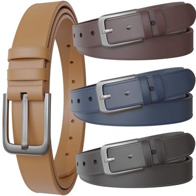 Pánský pravý kožený opasek extra délky Individuálně zkracovatelný