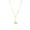 Union Jack Inlaid Diamond Star Pendant Necklace – Women's Luxury Titanium Steel Clavicle Chain