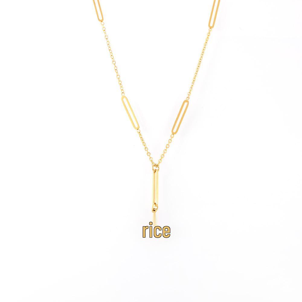 Union Jack Inlaid Diamond Star Pendant Necklace – Women's Luxury Titanium Steel Clavicle Chain