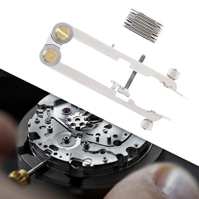 Watch Spring Bar Pliers Tool Set Repair Alloy Steel with 9 Tips Pins Tweezers for Shop