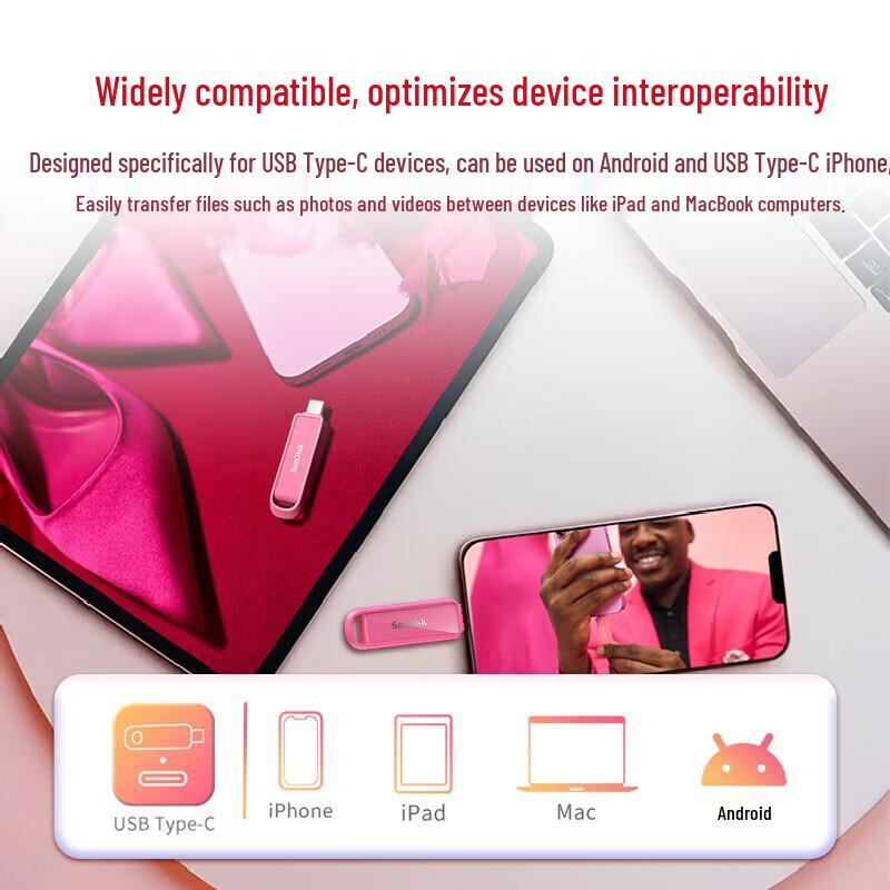 SanDisk iXpand Flash Drive Luxe USB 3.2 Dual Connector