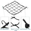 Motorcycle Cargo Net, 2Pack 15.7"x15.7", Heavy Duty Bungee Net Stretches to 31.5"x31.5", Gear Helmet Luggage Thicken Netting with 2"x2" Small Mesh &