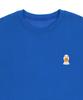 GRAVER [Unisex] Duck Face Embroidered Smile Sweatshirt_Cobalt Blue