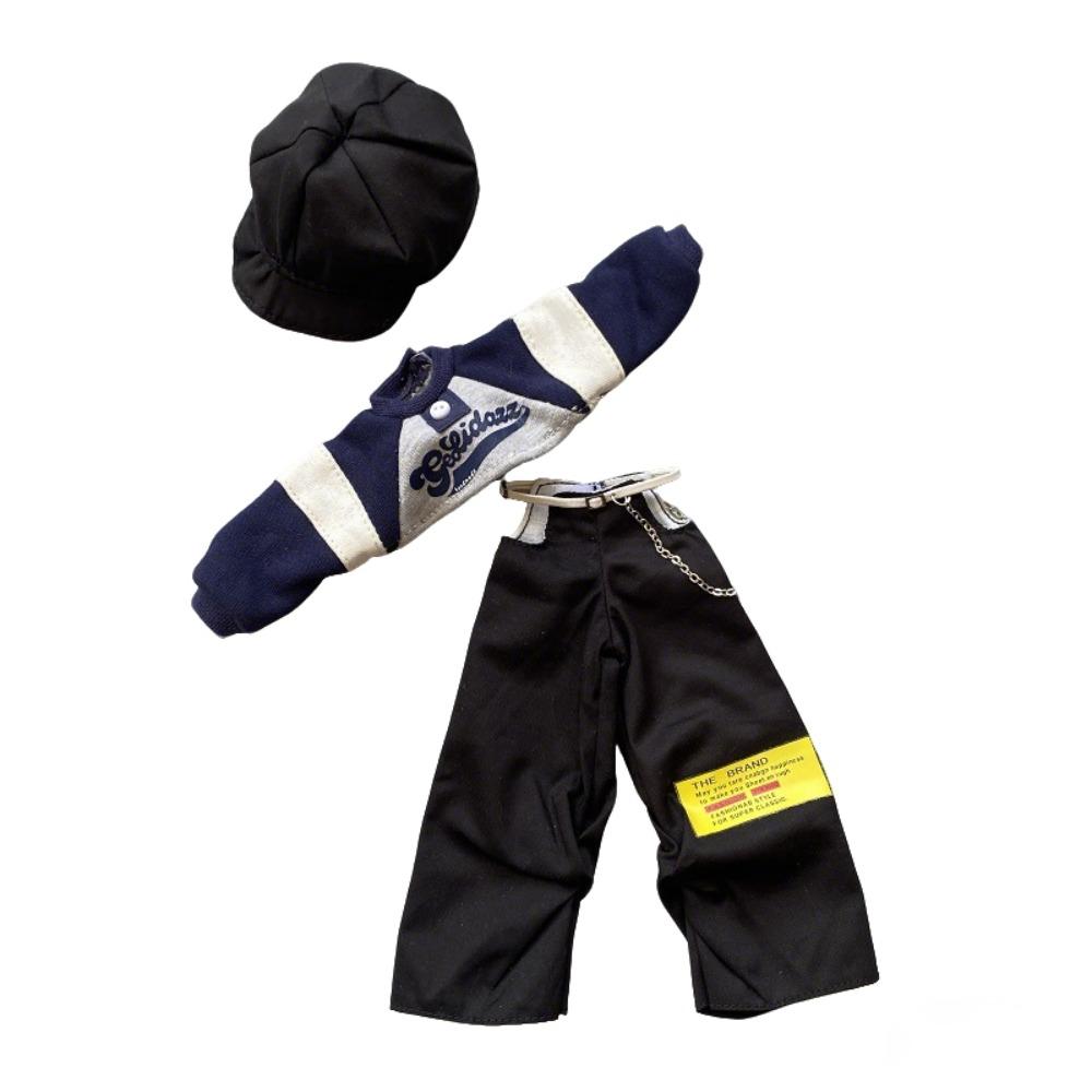 Mini 1/6 BJD Doll Outfit Set Cartoon Doll Overall Suit for 1/6 BJD Dolls Doll Accessories