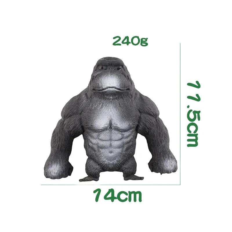 Stretchy Glue-Sand Filled Rubber Gorilla Cute Squishy Monkey Animal High-Elastic Stretchable Creative Gifts Home Decoration