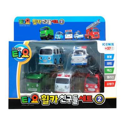 Iconix Tayo The Little Bus Wheel Car Friends Playset - Series 2