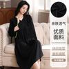 A single drive DNU imitation cotton crepe pajama women's spring and autumn long-sleeved lace dress women's home