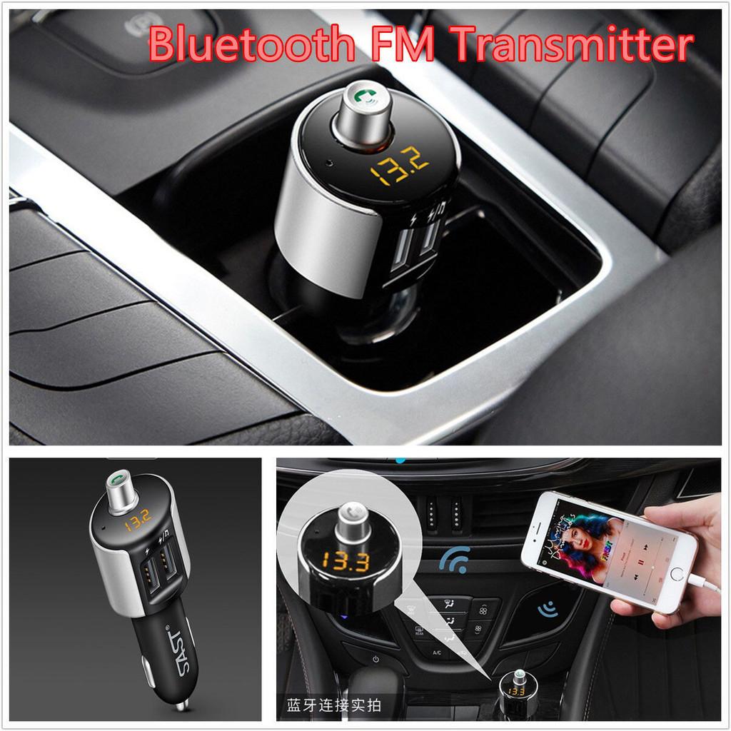 Premium Quality Handsfree Wireless Bluetooth Fm Transmitter Car Kit With Usb Charger