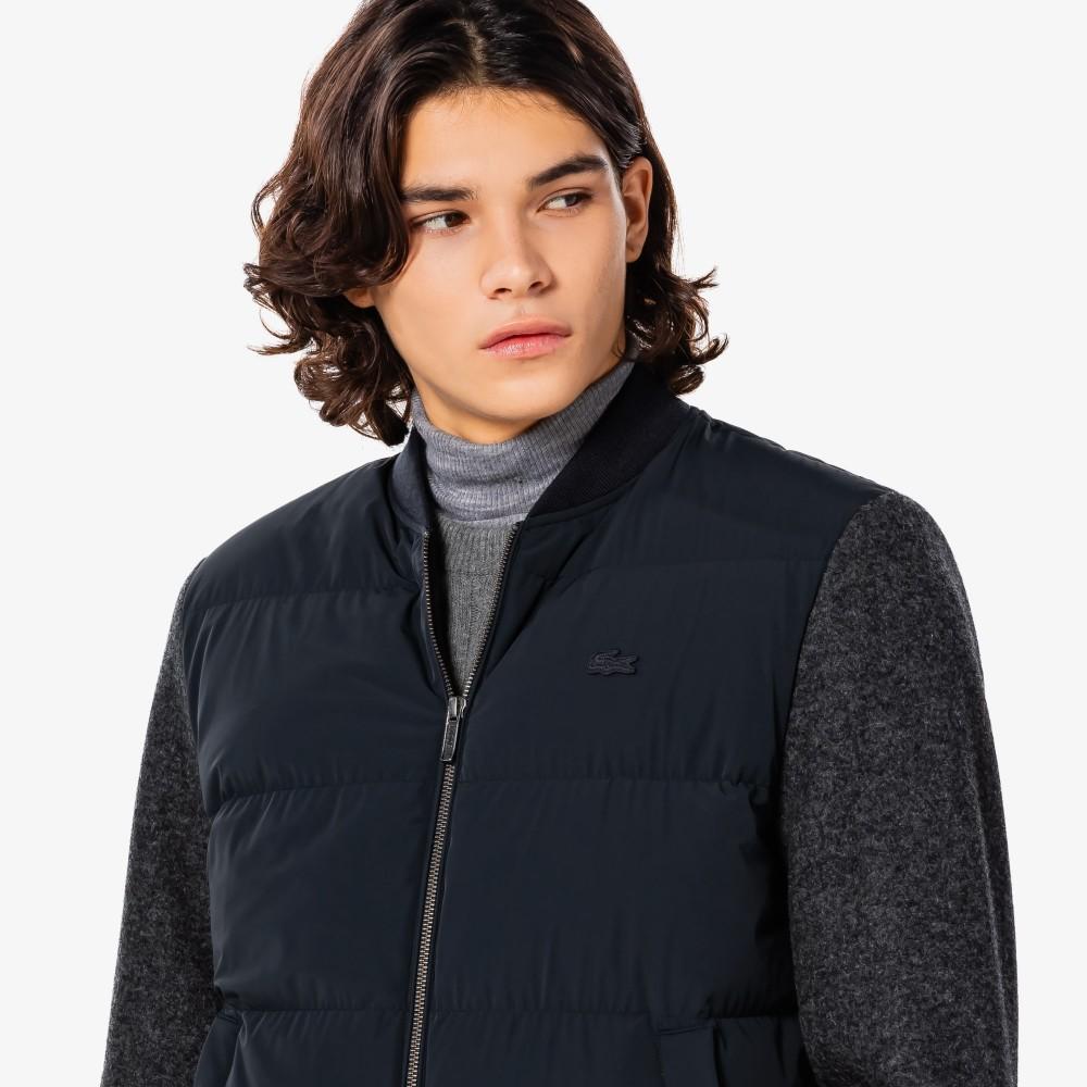 [lacoste] Men's Wool Jersey Hybrid Jacket BH883E-55NHDE