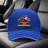 BURGERPOMMES Cartoon Sandwich Baseball Cap  Adjustable Black Unisex Visor Hat for Travel Party Birthday Holiday