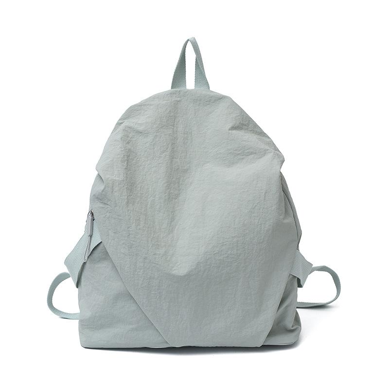 Schoolbag Japanese Leisure Art Student Backpack Ins Simple Personality Nylon Schoolbag Solid Color Fashion Oxford Cloth Backpack