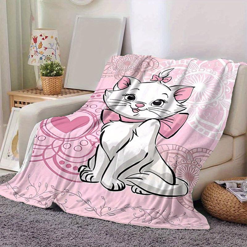 

1pc. Cute Cartoon Marie Cat Design Blanket, Soft and Cozy Home Decor Throw for All Seasons, Perfect Gift for Friends and Family, Soft Flanne 100x150cm