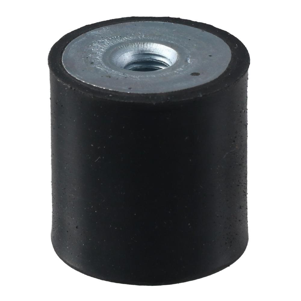 4Pcs Round Rubber Mounts Black Shock Absorber Female Vibration Isolator  Air Compressor