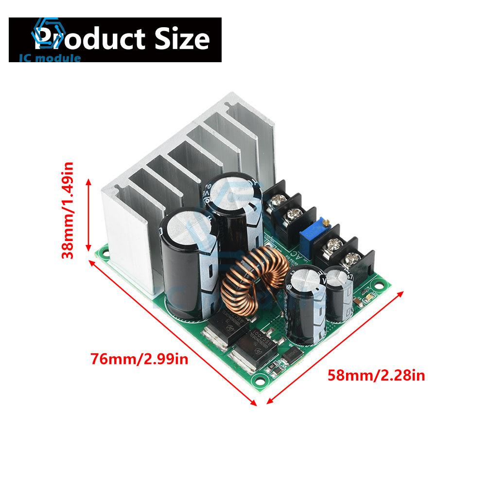 AC5-25V/DC8-38V Input To DC3.3-32V Output High Current AC-DC Buck Power Module DC-DC Adjustable Voltage Regulator Power Module